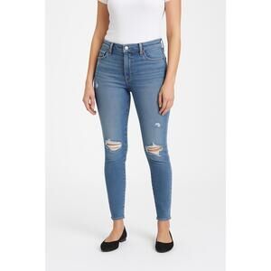 Gap Jeans Womens Size 27‎ Short Blue Skinny Ripped 5Pocket Washed Street Casual